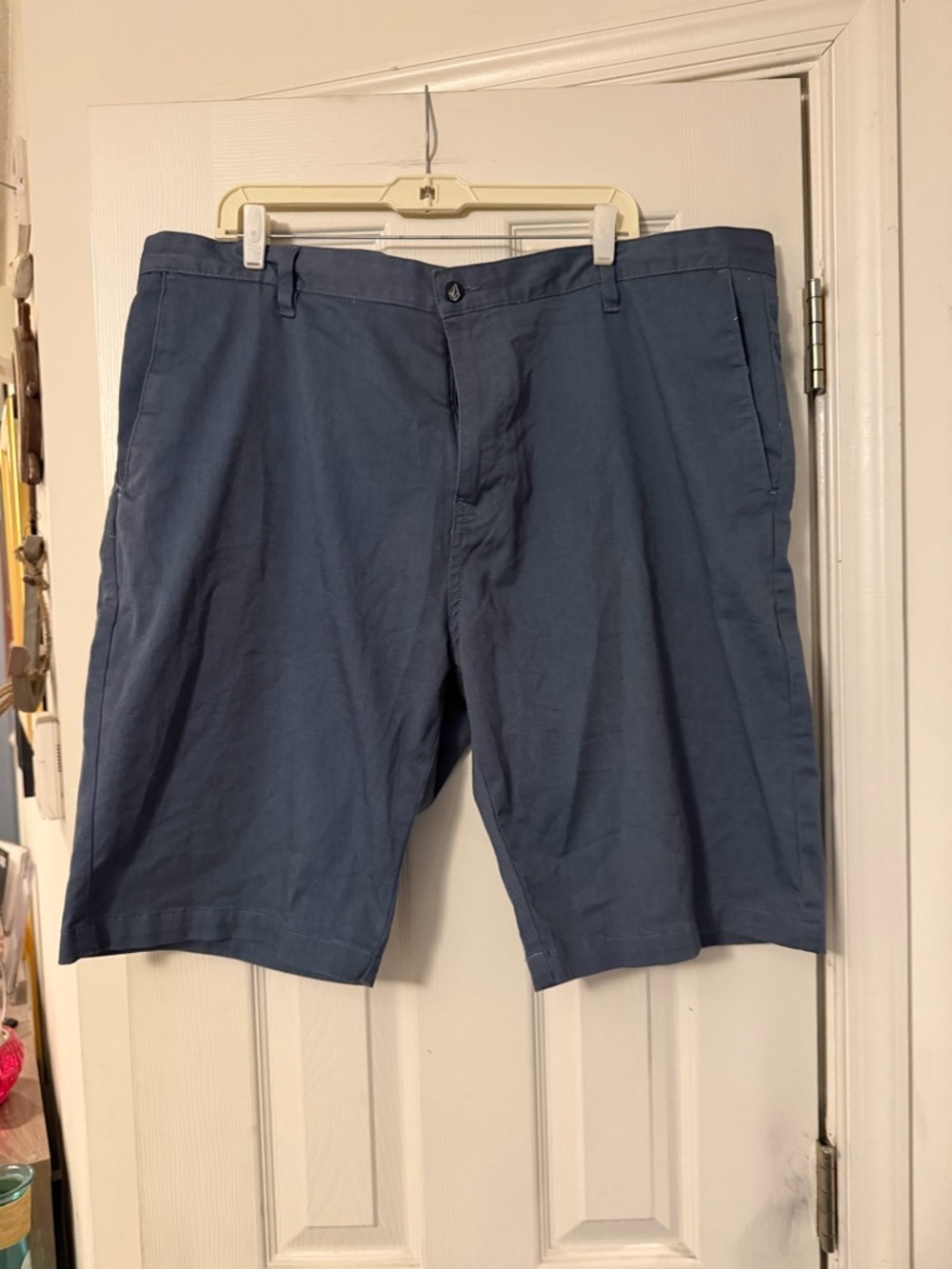 Volcom Men’s Slate Blue Flat Front Shorts